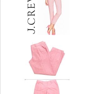 J.Crew Factory Summer Skimmer Cotton Pink Pant 2